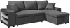 Vente-unique - SELIM Sofa Stoff Grau - B 145 cm x H 84 cm x L 240 cm Bild 3