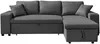 Vente-unique - SELIM Sofa Stoff Grau - B 145 cm x H 84 cm x L 240 cm Bild 4
