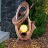 LED Solar Gartenlampe, Crackle Glas, bronze, wetterfest Bild 5