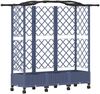vidaXL Hochbeet mit Rankgitter und Dach Grau 163 x 40 x 129 cm PP 3423106 Bild 2