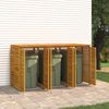 vidaXL Mülltonnenbox für 3 Tonnen 210x89x117 cm Massivholz Akazie 3155240 Bild 5