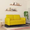 vidaXL 2-Sitzer-Sofa Gelb 120 cm Samt 359438 Bild 3