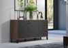 'Montez' Sideboard, MDF, Graphite grau und Eiche Kraft Gold, 183 x 76 x 40 cm Bild 5