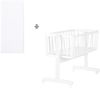 roba Babywiege - inkl. Matratze 40 x 90 cm - Wiegefunktion mit Feststellknopf - Bremsrollensatz - Weiß Bild 5