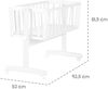 roba Babywiege - inkl. Matratze 40 x 90 cm - Wiegefunktion mit Feststellknopf - Bremsrollensatz - Weiß Bild 3