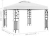 vidaXL Pavillon 3x3 m Weiß 180 g/m² 312242 Bild 5