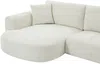 Vente-unique - RULAMA Sofa Stoff Beige - B 154 cm x H 84 cm x L 250 cm Bild 4