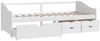 vidaXL Tagesbett 3-Sitzer mit Schubladen Weiß Kiefernholz 90x200 cm 322170 Bild 4