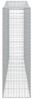 vidaXL Gabionen mit Hochbogen 6 Stk. 400x50x160/180cm Verzinktes Eisen 3145999 Bild 5