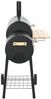 vidaXL Holzkohlegrill Barbecue Smoker, Stahl Schwarz/Natur, 103 x 60 x 113 cm Bild 3