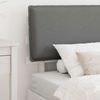 vidaXL Bettgestell mit gepolstertem Kopfteil Hellgrau 100 x 200 cm 877303 Bild 3