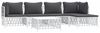 vidaXL 6-tlg. Garten-Lounge-Set mit Kissen Weiß Stahl 3186866 Bild 3