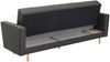 Sofa 3-Sitzer mit Bettfunktion Kazia Flachgewebe anthrazit Bild 4