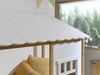 Landhausbett Kamilah 215x108x174 Massivholz+MDF Oak/Weiß Bild 3