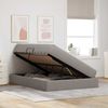 vidaXL Aufbewahrungsbett mit Matratze Taupe 140 x 200 cm Polyester 3370233 Bild 4