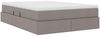 vidaXL Aufbewahrungsbett mit Matratze Taupe 140 x 200 cm Polyester 3370233 Bild 5