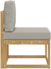 vidaXL Outdoor-Sofagarnitur Weiß und Hellgrau 59 x 63 x 73 cm 901459 Bild 4