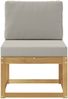 vidaXL Outdoor-Sofagarnitur Weiß und Hellgrau 59 x 63 x 73 cm 901459 Bild 3