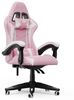 BIGZZIA Gaming-Stuhl Bürostuhl Ergonomisch mit Lendenkissen + Kopfstütze, Ergonomischer Bürostuhl höhenverstellbar Bild 4