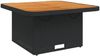 vidaXL 3-tlg. Garten-Essgruppe mit Kissen Schwarz Poly Rattan 3277325 Bild 3