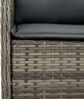 vidaXL 9-tlg. Garten-Essgruppe mit Kissen Grau Poly Rattan 3211859 Bild 5