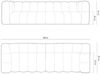 Micadoni Modulares Sofa Lupine 4-Sitzer Samtstoff Salvador Grau Bild 5