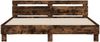 vidaXL Bettgestell mit Kopfteil Räuchereiche 160x200 cm Holzwerkstoff 3207410 Bild 5