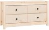 vidaXL Beistellschrank 100x40x54 cm Massivholz Kiefer 821774 Bild 2