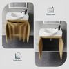 Alpenberger Badmöbel-Set Gäste WC Waschbecken mit Unterschrank 55 cm Breit, (Badezimmer Schrank, Waschtisch mit Unterschrank), Waschbeckenunterschrank mit Softclose Funktion Bild 4