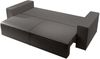 Selsey 'Farese Cuero' Schlafsofa 3-Sitzer mit Bettkasten, Kunstleder, Dunkelgrau Bild 4