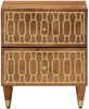 vidaXL Nachttische 2 Stk. 40x33x46 cm Massivholz Mango 358283 Bild 2