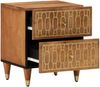 vidaXL Nachttische 2 Stk. 40x33x46 cm Massivholz Mango 358283 Bild 3