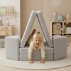 Bellabino 'Nile' Spielsofa, 4-tlg, Cord, grau, faltbare Kindercouch, abnehmbarer & waschbarer Bezug, Kindersofa aus Schaumstoff Bild 2