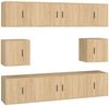 vidaXL 8-tlg. TV-Schrank-Set Sonoma-Eiche Holzwerkstoff 3188673 Bild 2
