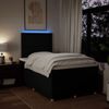 vidaXL Boxspringbett mit Matratze Schwarz 120x200 cm Stoff 3293542 Bild 4