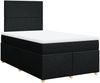 vidaXL Boxspringbett mit Matratze Schwarz 120x200 cm Stoff 3293542 Bild 3