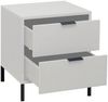Kommode Erna 51x45x62 Kreidegrau matt Lack 14712-Q Bild 3