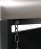 2er-Mülltonnenverkleidung HWC-O67, Mülltonnenbox mit Pflanzkasten, Metall 125x132x84cm 55kg ~ anthrazit Holzoptik hell Bild 5