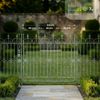 CLP Gartenzaun Mangold Eisen Steckzaun Landhausstil Rankzaun Garten Terrasse,antik-grün Bild 4