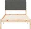 vidaXL Bettgestell mit gepolstertem Kopfteil Dunkelgrau 80 x 200 cm 877940 Bild 5