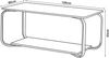 Couchtisch Kolta 120x60x43 cm Marmoroptik, Schwarz [en. casa] Bild 3