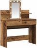 vidaXL Schminktisch mit Regal Altholz 100 x 40 x 130 cm Holzwerkstoff 868850 Bild 2