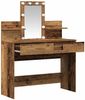 vidaXL Schminktisch mit Regal Altholz 100 x 40 x 130 cm Holzwerkstoff 868850 Bild 4