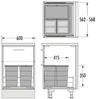 Hailo Abfallsammler 3301762 Allegro 350 Einsatz 2x13 + 28 L Dunkelgrau Bild 2