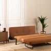 Bronx71 Schlafsofa 2-Sitzer Mikko Eco-Leder cognac Bild 3
