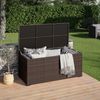 STEELSØN 'Serion' XXL Polyrattan Aufbewahrungsbox 615 Liter, braun, 155x73x61 cm, wetterfest, Auflagenbox mit Innentasche Bild 2