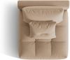 Micadoni Armloses Modul Bloom Samt Casino Sand Bild 4