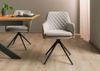 Drehstuhl 55x60x86 hellbraun / grau HUGO #01 Bild 3
