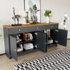 Sideboard 160/37/75 cm, Mehrzweckschrank, Beistellschrank, Küchenschrank Bild 2