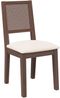 vidaXL Esszimmerstühle mit Kissen 2 Stk. Braun Massivholz Gummibaum 4102476 Bild 4